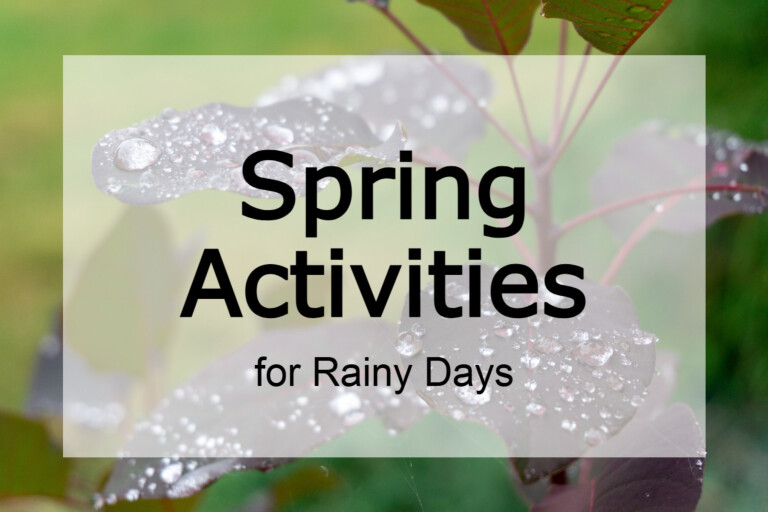 Spring Activities for Rainy Days